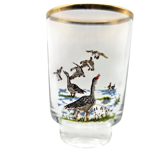 Vintage Ruhrglas Wildlife Shot Glasses Set Of 6 With Gold Rim Wildlife - Picture 2 of 12